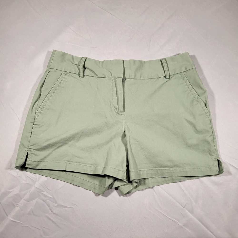 Ann Taylor Loft Womens 31" Waist Riviera Short Mint Green Mid Rise Chino Style